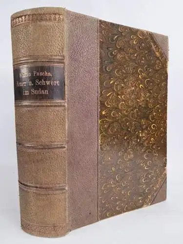 Buch: Feuer und Schwert im Sudan, Rudolph Slatin Pascha, 1906, F. A. Brockhaus