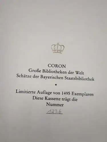 Kassette: Große Bibliotheken der Welt,  Schätze der Bayerischen Staatsbibliothek
