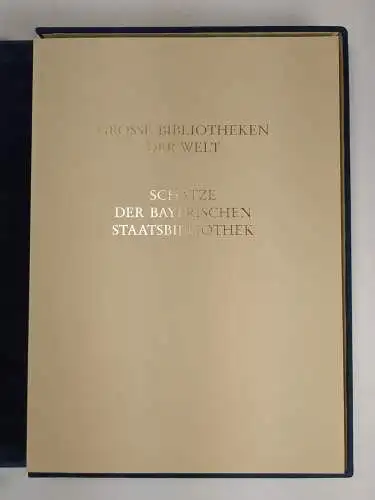 Kassette: Große Bibliotheken der Welt,  Schätze der Bayerischen Staatsbibliothek