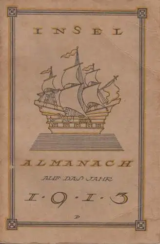 Buch: Insel-Almanach auf das Jahr 1913. 1912, Insel-Verlag, gebraucht