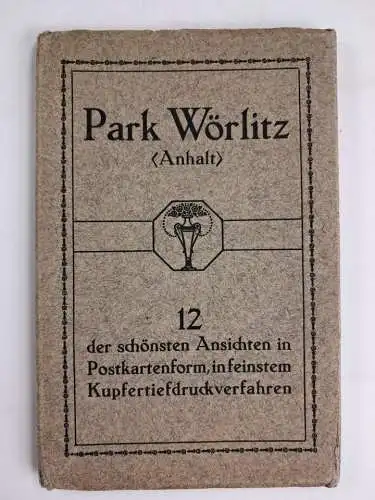 Leporello: Park Wörlitz (Anhalt), 12 der schönten Ansichten in Postkartenform