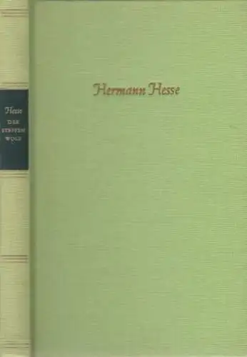 Buch: Der Steppenwolf, Hesse, Hermann. 1978, Aufbau Verlag, gebraucht, gut