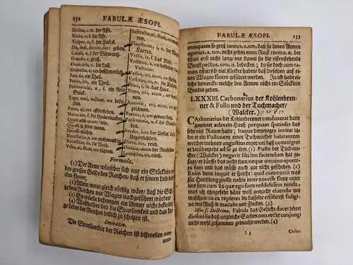 Buch: Fabellae Aesopicae Quaedam ... Joachim Camerarius, Äsop, 1703, Liebezeit