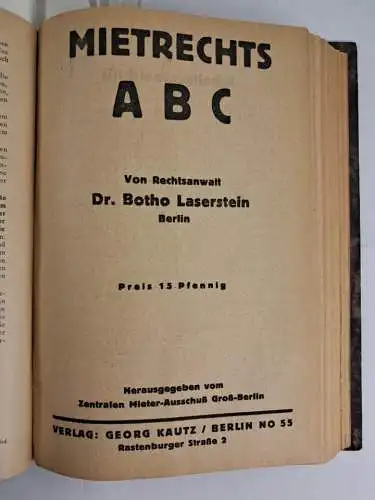 Buch: 2 Bände - Konvolut - Flugschriften - KPD -Zeitschriften RGO, SPD-kritisch