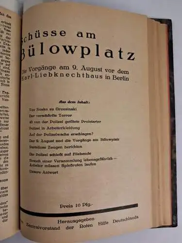 Buch: 2 Bände - Konvolut - Flugschriften - KPD -Zeitschriften RGO, SPD-kritisch