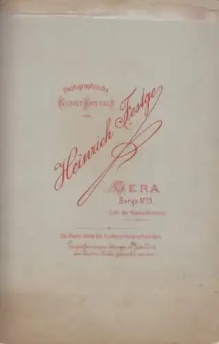 Fotografie H. Festge, Gera - Portrait bürgerliches junges Paar, Fotografie