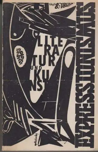 Buch: Expressionismus, Zeller, Bernhard. Katalog, 1960, Schiller-Nationalmuseum