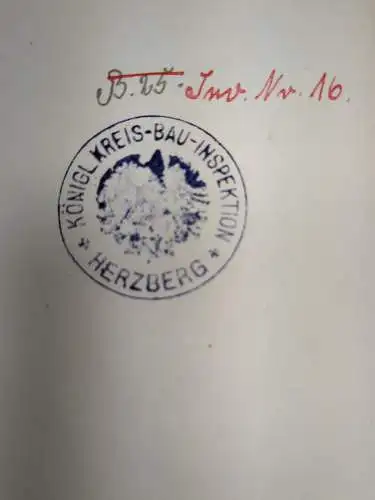 Buch: Bau und Einrichtung ländlicher Volksschulhäuser in Preußen, 1895, 2 Bände