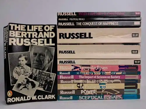 14 Bücher Bertrand Russell (englischsprachig), unwin paperbacks, Essays