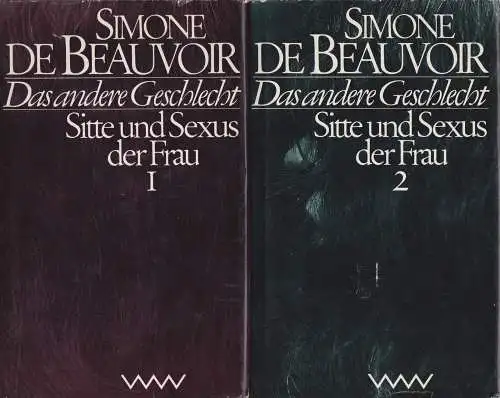 Buch: Das andere Geschlecht, Beauvoir, Simone de. 2 Bände, 1989, Volk und Welt