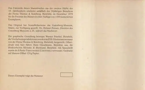 Buch: Stammbuch aus der 2. Hälfte des 18. Jahrhunderts (Reprint), Helmut Presser