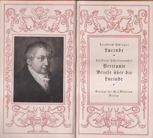 Buch: Lucinde / Vertraute Briefe über die Lucinde. Schlegel, Schleiermacher