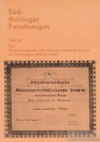 Buch: Südthüringer Forschungen, Marwinski, Konrad. 1983, Staatliche Museen