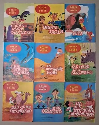9 Hefte Bolek und Lolek, Leszek Mech, Domowina Verlag, DDR, Ostalgie