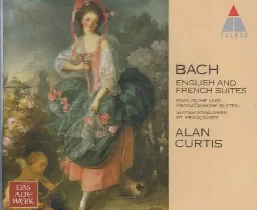 CD-Box: Bach, English and French Suites, 1996, Alan Curtis, 3 CDs, Teldec