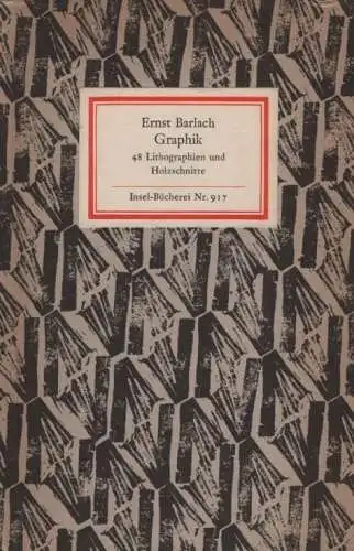 Insel-Bücherei 917, Ernst Barlach. Graphik, Jansen, Elmar. 1970, Insel-Verlag