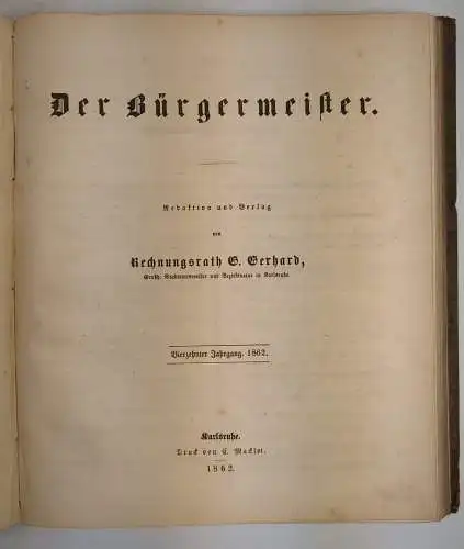 Notariats-Blatt für das Großherzogthum Baden, Sevin, Gerhardt, 3 Bände, 1857 ff.