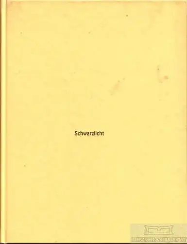 Buch: Gil Schlesinger. Schwarzlicht, Hilbig, Wolfgang. 2001, ohne Verlag