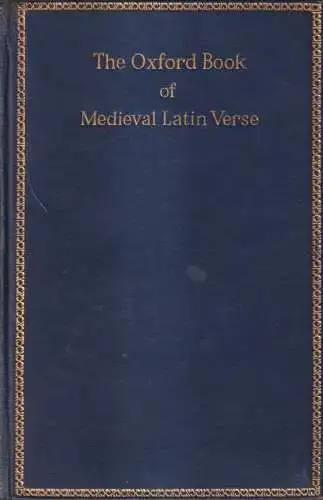 Buch: The Oxford Book Of Medieval Latin Verse, Stephen Gaselee, 1928, Clarendon