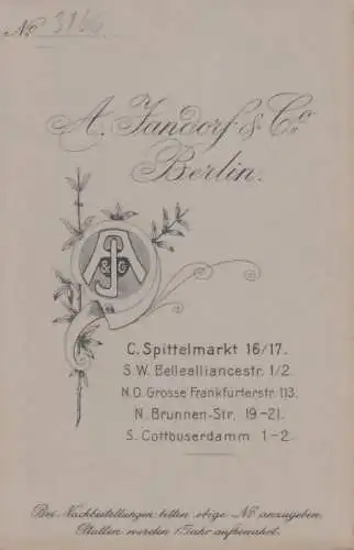 Fotografie Jandorf, Berlin - Portrait bürgerliches Paar mit Buch, Fotografie
