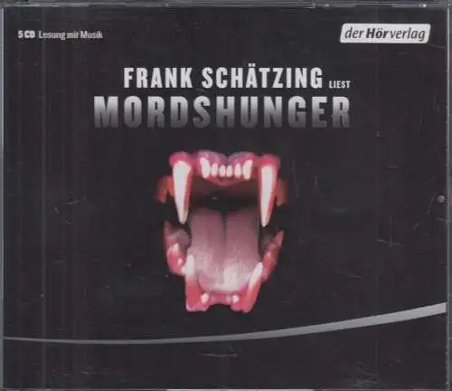 CD-Box: Frank Schätzing - Mordshunger, 2007, Der Hörverlag, Autorenlesung, Krimi