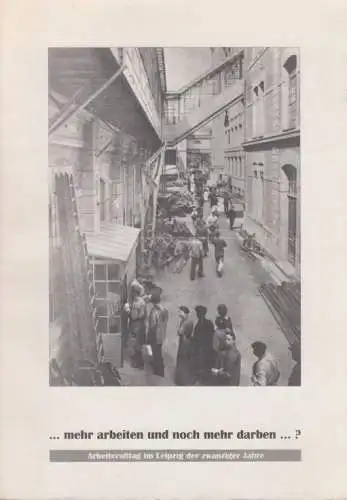 Buch: mehr arbeiten und doch mehr darben...?, Kaiser, Druck: Druckerei Hensel