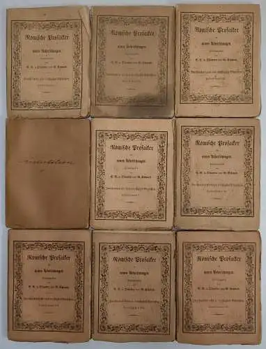 9x Römische Prosaiker in neuen Uebersetzungen Band 230-238: Quintilianus I-IX