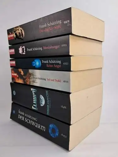 6 Bücher Frank Schätzing: Schwarm, Mordshunger, Keine Angst, Tod und Teufel ...
