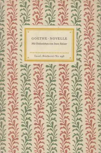 Insel-Bücherei 296, Novelle, Goethe. 1961, Insel-Verlag, gebraucht, gut