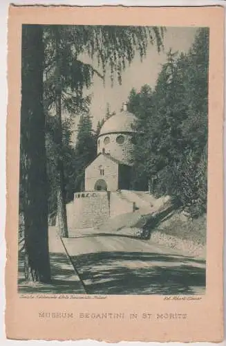 AK Museum Segantini in St. Moritz, Postkarte, ungelaufen, gebraucht, gut