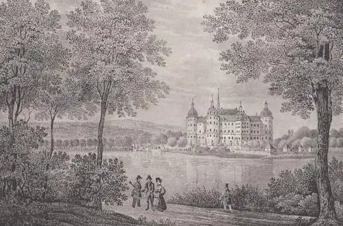 Lithografie: Das königl. Jagd- und Lustschloss..., Pietzsch, Grafik, 1836,