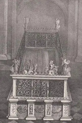 Lithografie: Das Grabmal Johann Friedrich's des Grossmütigen..., Saxonia, Grafik