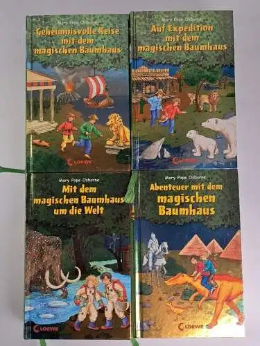 4 Sammelbände Das magische Baumhaus (Einzelbände 1-19), Mary Pope Osborne, Loewe