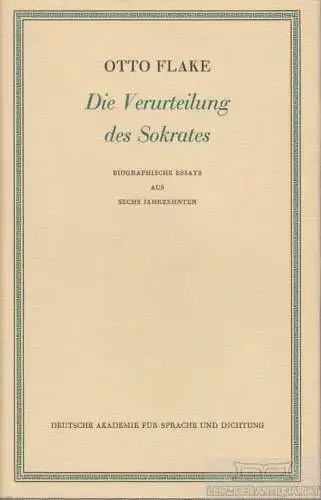Buch: Die Verurteilung des Sokrates, Flake, Otto. 1970, Verlag Lambert Schneider