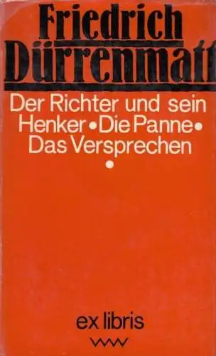 Buch: Der Richter und sein Henker / Die Panne / Das Versprechen, Dürrenmatt