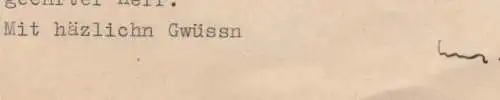Maschinengeschriebener Brief von Uwe Johnson an Herrn Dietrich Engel, Johnson