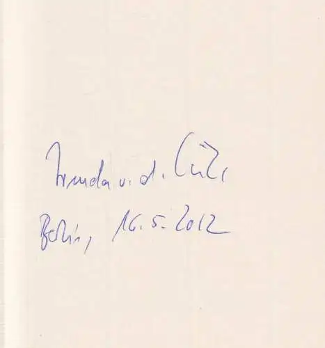 Buch: Als ich noch lebte, Scanzoni, Signe von, 2010, Wallstein Verlag, signiert