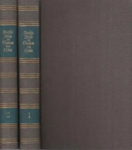 Buch: Goethes Briefe an Charlotte von Stein, Goethe. 2 Bände, 1960