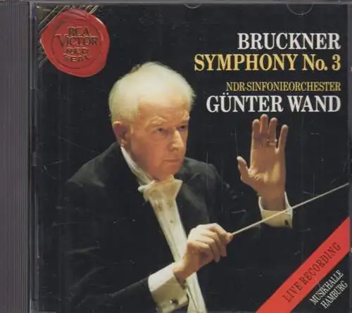 CD: Bruckner, Symphony No. 3, 1992, Günter Wand, Rca Red Seal, Klassik, Musik