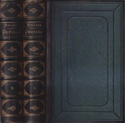 Buch: Oeuvres Tome 1 + 2, Moliere, 1873, Firmin-Didot, Französisch / en francais