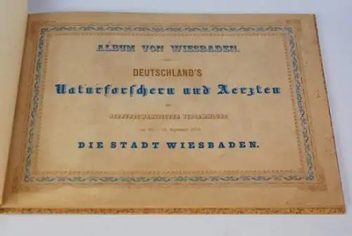Buch: Album von Wiesbaden, Klimsch, Ferdinand Karl. 1852, C. W. Kreidel
