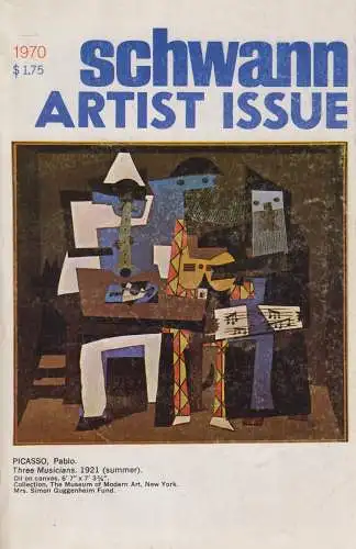 Buch: Schwann Record Catalog Artist Issue 1970, W. Schwann, Boston, englisch