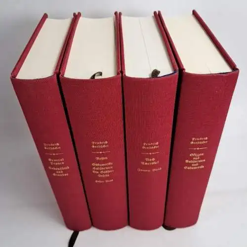 4 Bücher Friedrich Gerstäcker Werke, Fines Mundi, Reprint, General Franco, Reise