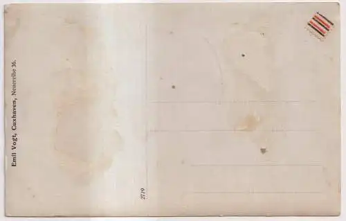 AK Familie am Strand, Emil Vogt, Cuxhaven, um 1900, Postkarte, Fotokarte