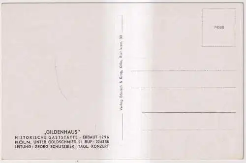 AK Köln am Rhein. Hohenzollernbrücke u. Dom, Bänisch & Kratz, Postkarte