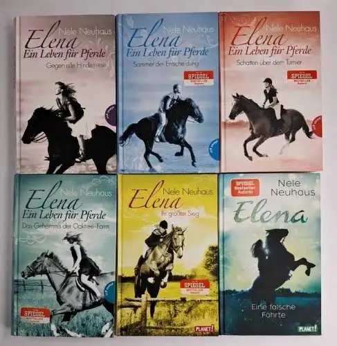 Buch: Elena - Ein Leben für Pferde 1-6, Nele Neuhaus, Planet! Verlag, 6 Bände