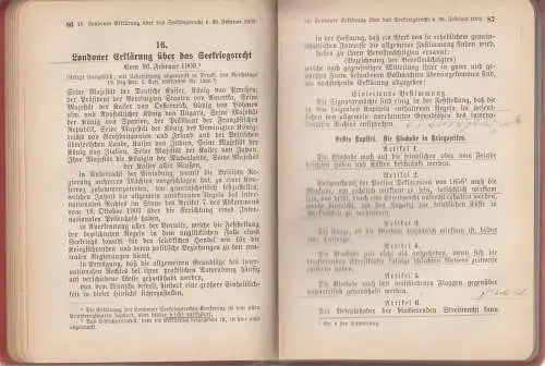 Buch: Modernes Kriegsrecht, Carl Sartorius, 1914, C. H. Beck, Staatsverträge