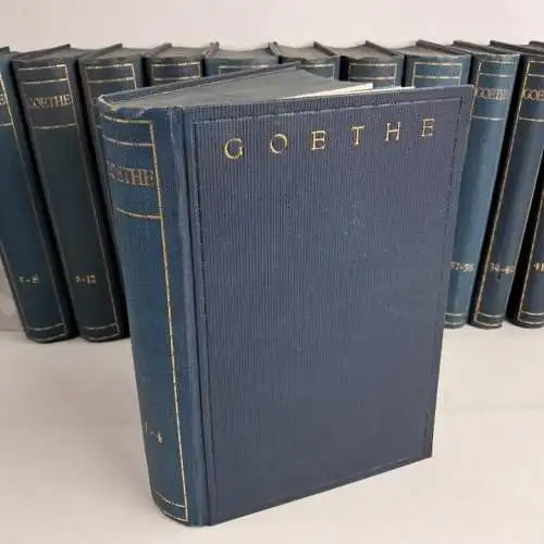 Buch: Goethes Sämtliche Werke in fünfundvierzig Bänden, Knaur, 45 in 12 Bänden