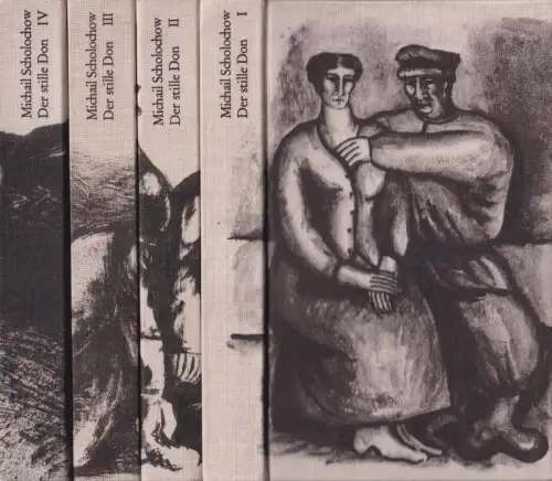 Buch: Der stille Don 1.-4. Buch, Scholochow, Michail. 4 Bände, 1968