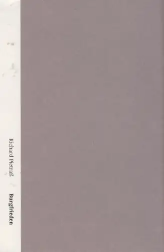 Buch: Burgfrieden, Pietraß, Richard